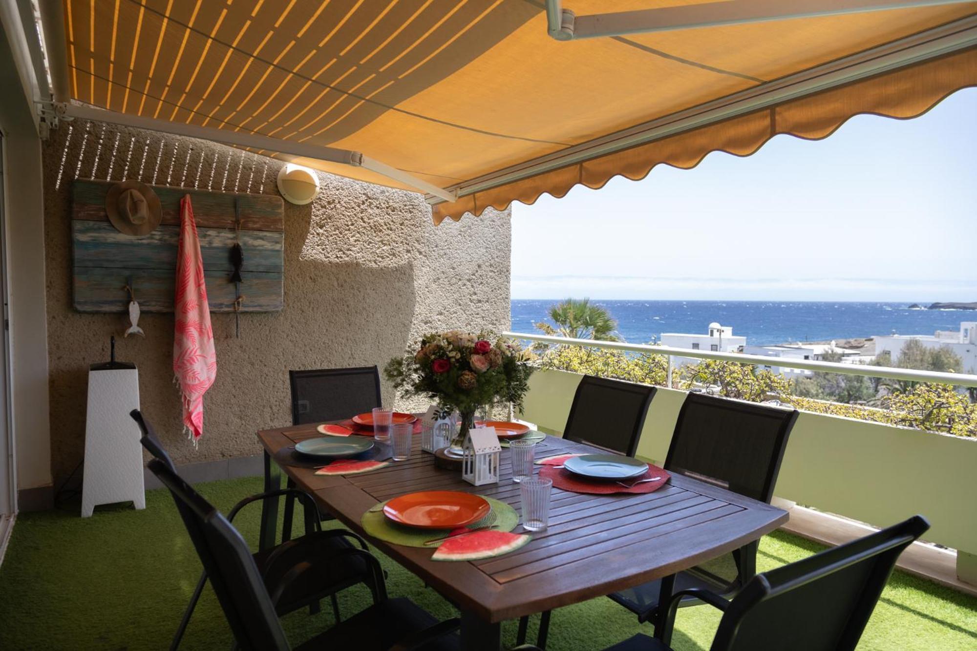 Ferienwohnung Vistas Al Mar Junto A La Playa 2D Poris de Abona Exterior foto